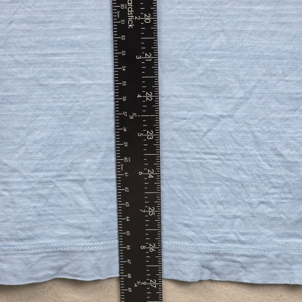 Hugo Boss Mens Light Blue Slub Knit Polo Shirt Regular Fit Short Sleeve Size L - Picture 7 of 8